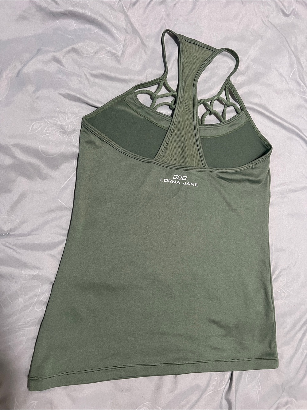 Lorna Jane Olive Green Strappy Back Active Tank